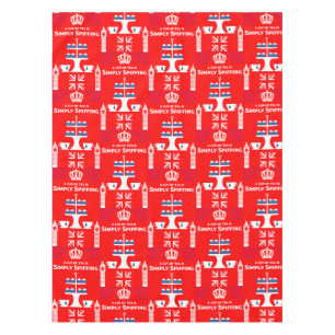 Classic British Tea Drinkers Tablecloth