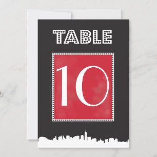 CLASSIC BROADWAY Bat Mitzvah Table Number Seating
