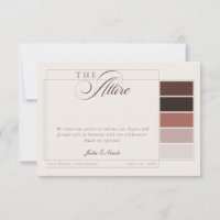 Classic Brown Ivory Calligraphy Formal Attire Code