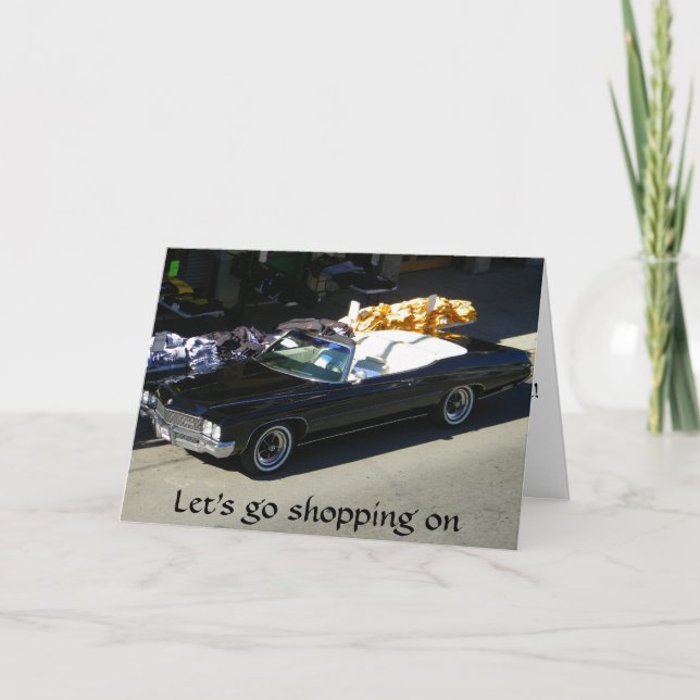 CLASSIC BUICK BIRTHDAY GREETING CARD (Front)