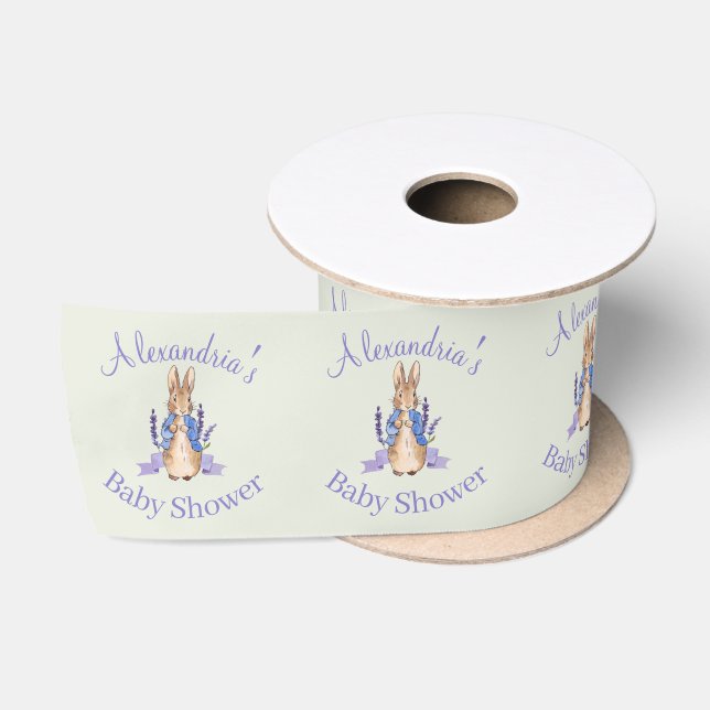 Classic Bunny in blue jacket Satin Ribbon (Spool)