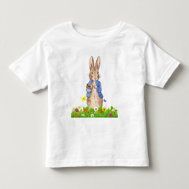 Classic bunny rabbit blue jacket toddler T-Shirt (Front)
