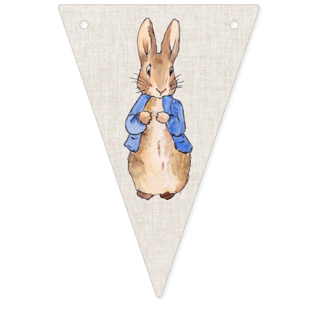 Classic bunny rabbit bunting flags (First Flag)