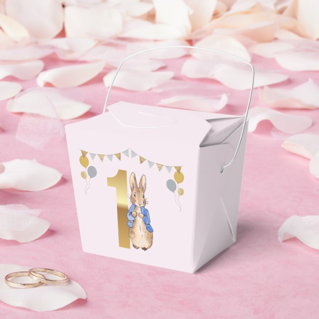 Classic Bunny rabbit First Birthday Favour Box (Wedding)