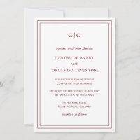 Classic Burgundy QR Code Elegant Wedding