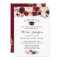 Classic Burgundy Red Floral Graduation Party