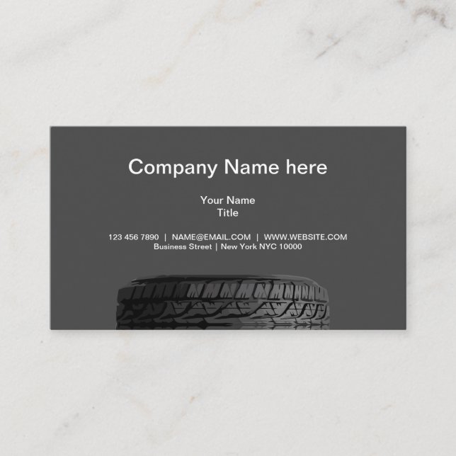 Classic Business Card For Automotive Services (Front)