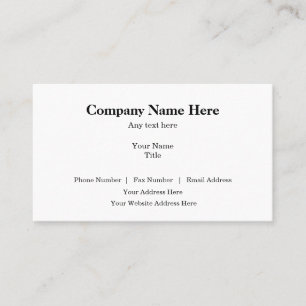 Classic Business Card Layout Template