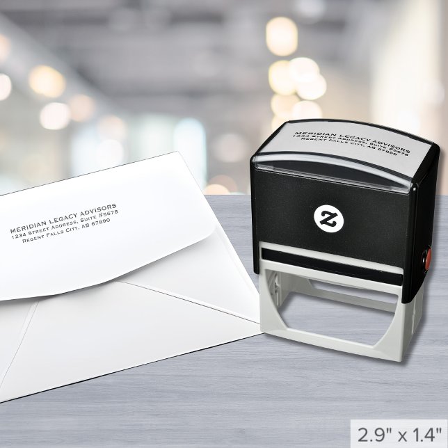 Classic Business Return Address Self-inking Stamp (Creator Uploaded)