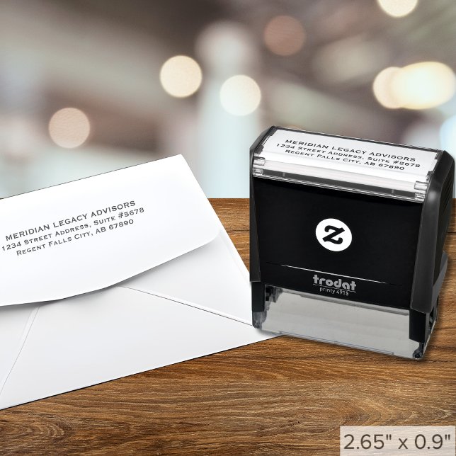 Classic Business Return Address Self-inking Stamp (Creator Uploaded)