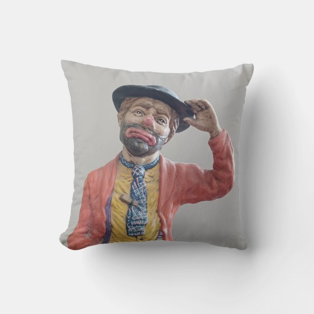 Classic but Cool Hobo Clown Cushion (Front)
