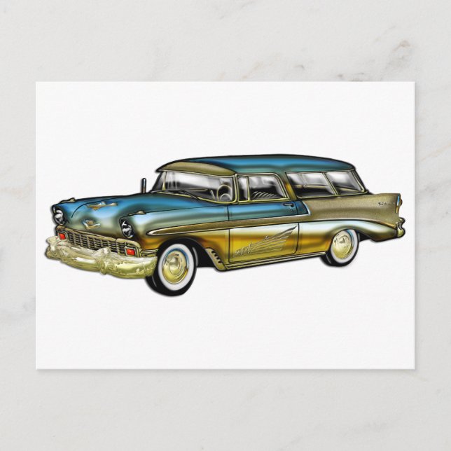 Classic Cadillac 2 Door Hard Top Postcard (Front)