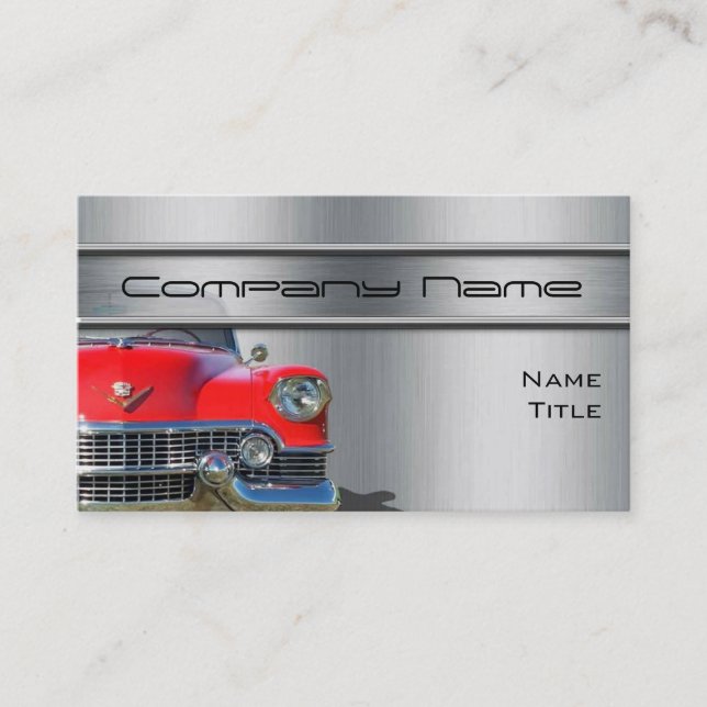 Classic Cadillac Car Business Cards (Front)