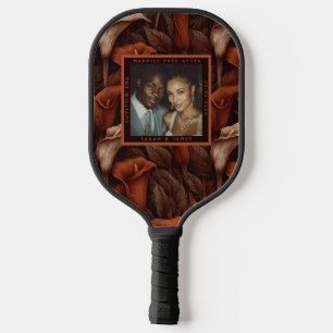 Classic Calla Lilies Aesthetic Minimalist Wedding Pickleball Paddle