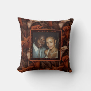 Classic Calla Lilies Garden Traditional Wedding Cushion