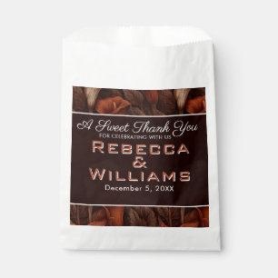 Classic Calla Lilies Sparkle Countryside Wedding Favour Bags