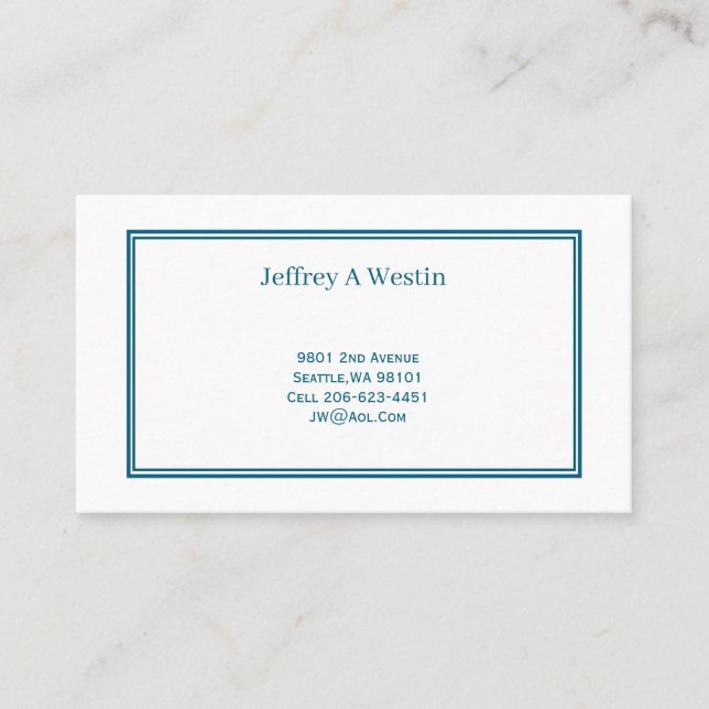 Classic Calling Card (Front)
