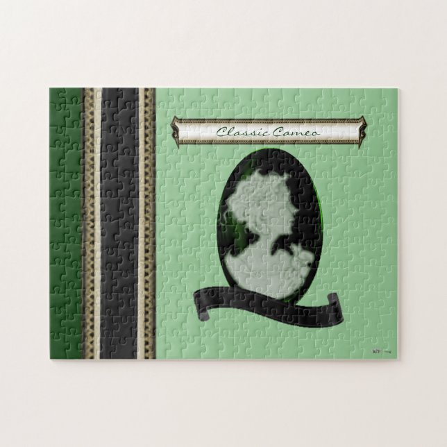 Classic Cameo (Jade/Green) Jigsaw Puzzle (Horizontal)