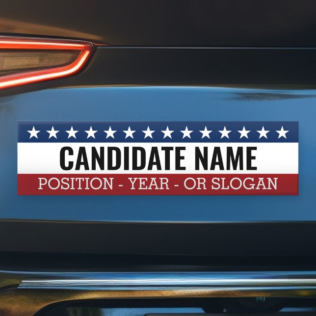 Classic Campaign Sticker for the Next Election (Create Your Own Bumper Sticker)