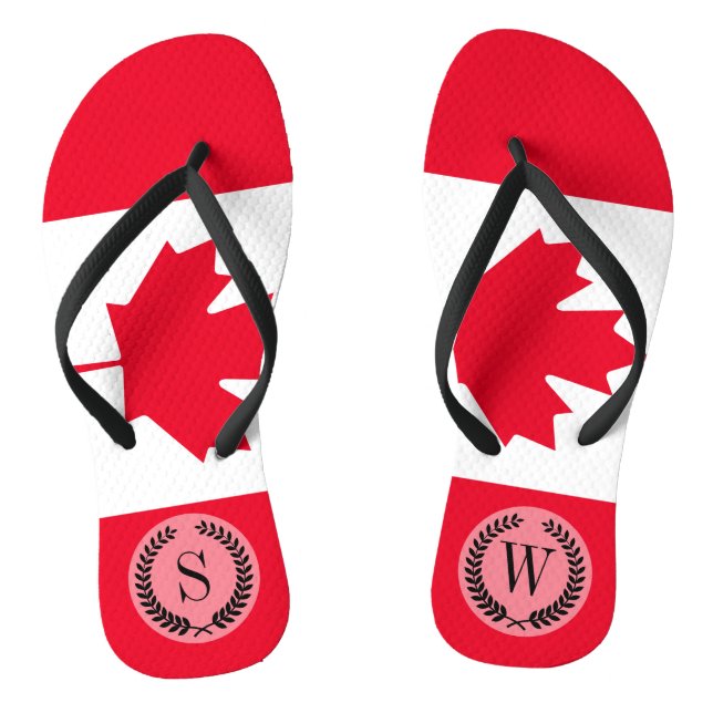 Classic Canada Flag Jandals (Footbed)