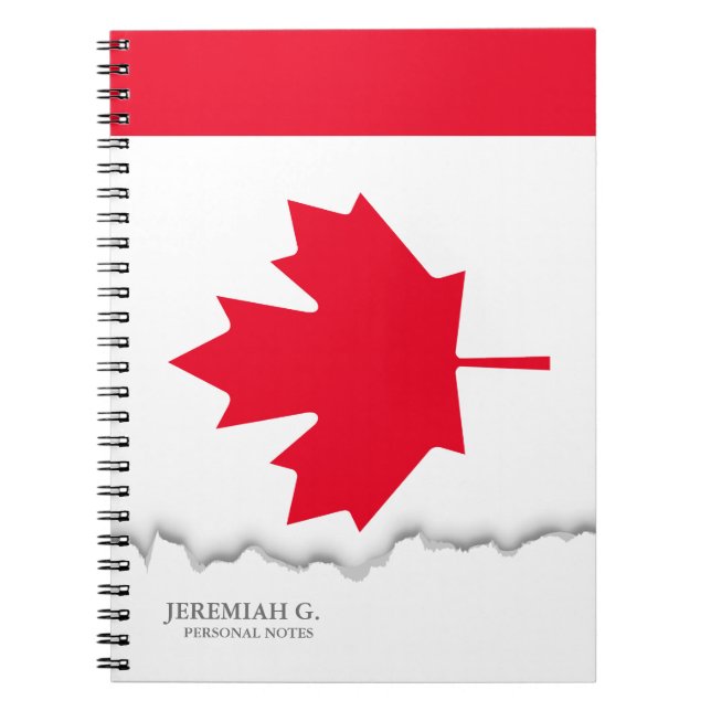 Classic Canada Flag Notebook (Front)