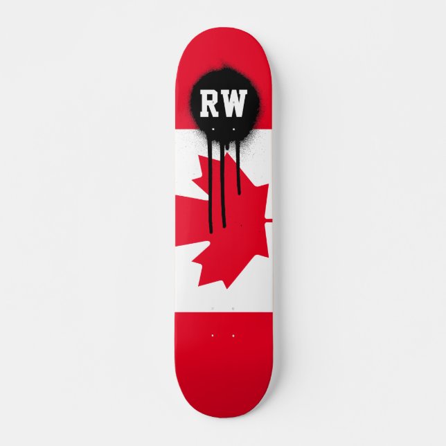 Classic Canada Flag Skateboard (Front)
