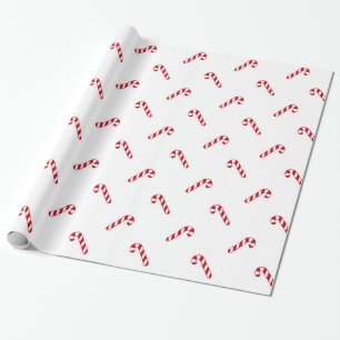 Classic Candy Cane Pattern Wrapping Paper