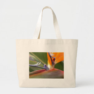 Classic Canvas Bag, Bird of Paradise Design Large Tote Bag