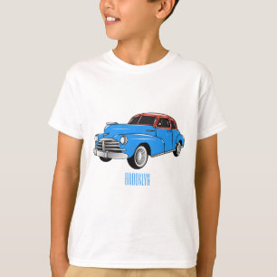 Classic car 1948 cartoon illustration T-Shirt