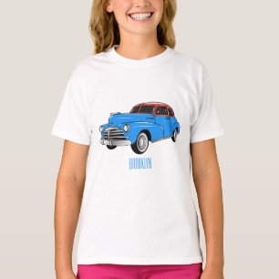 Classic car 1948 cartoon illustration T-Shirt