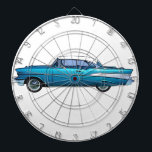 Classic car 1957 Chevy BelAire custom dartboard<br><div class="desc">classic car design</div>