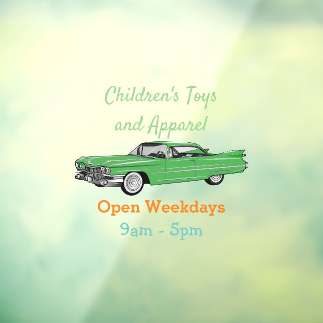 Classic car 1959 cartoon illustration (Sheet 3)