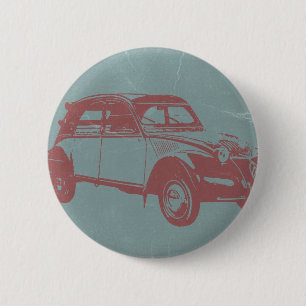 Classic Car 6 Cm Round Badge