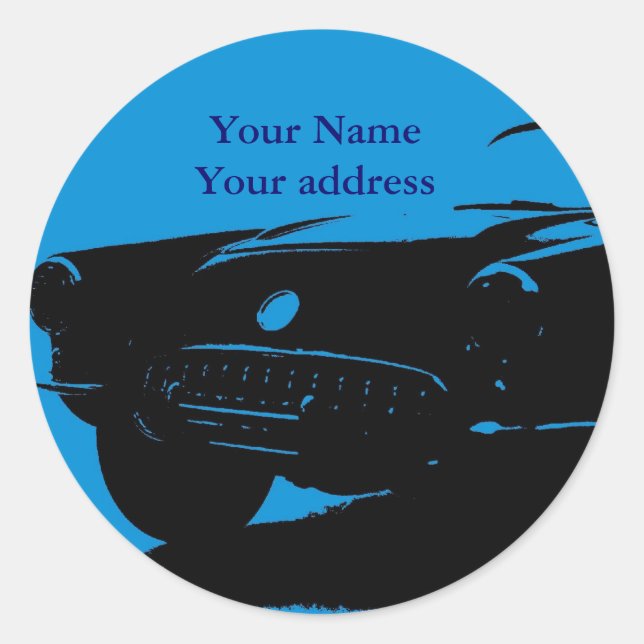 Classic Car Address Labels (Front)