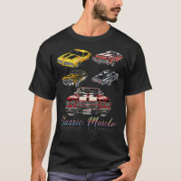 Classic Car American Muscle Cars Novelty T-Shirt