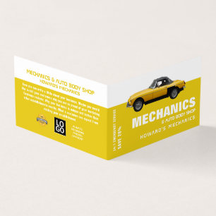Classic Car, Auto Mechanic & Repairs, Detailed Business Card
