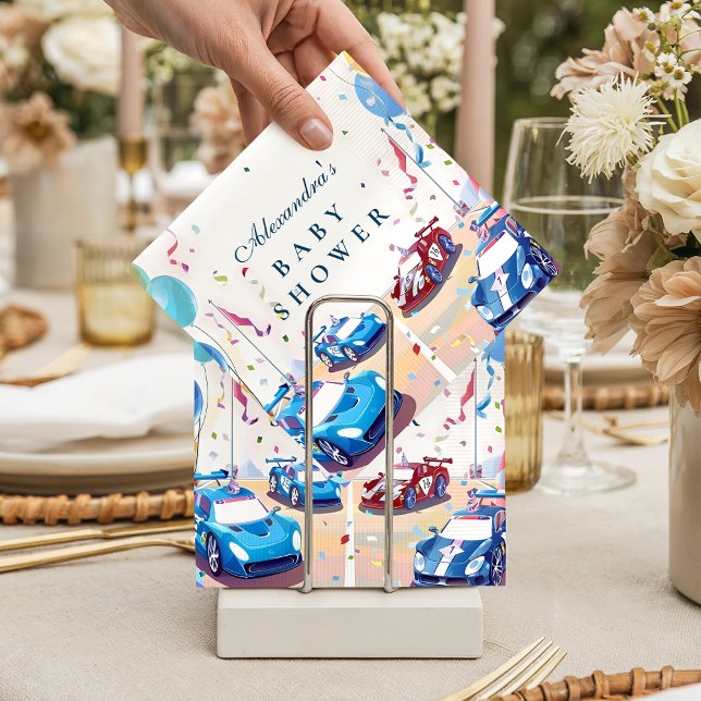 Classic Car Baby Celebration Napkin (Creator Uploaded)