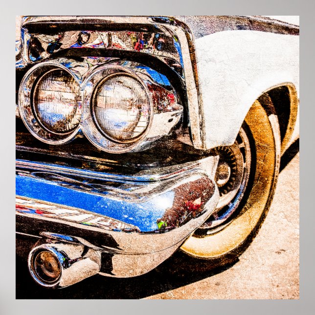 Classic Car Beauty Poster (Front)