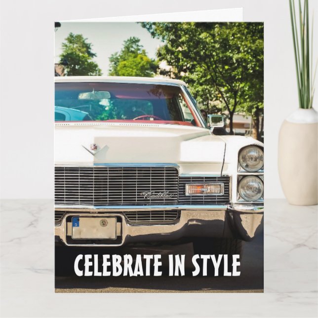  CLASSIC CAR BIG BIRTHDAY CARDS (Front)