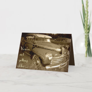 Classic Car Birthday Card