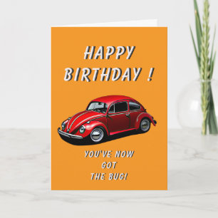 Classic Car Birthday Card