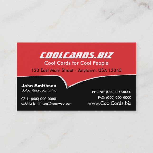 Classic Car Business Card (Front)