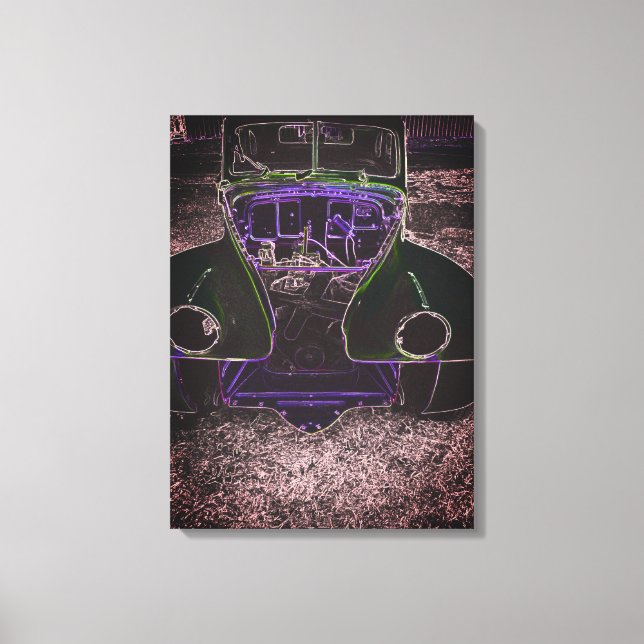 Classic car canvas print (Front)