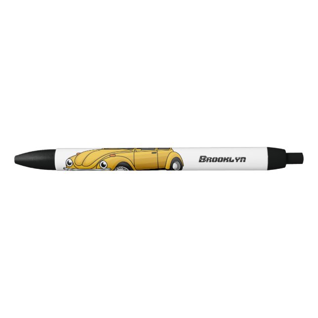 Classic car cartoon black ink pen (Front)