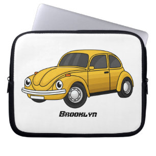 Classic car cartoon laptop sleeve