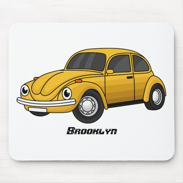 Classic car cartoon mouse pad (Front)