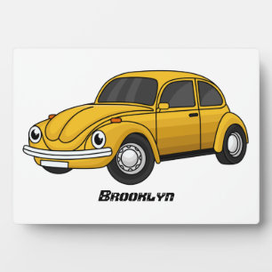Classic car cartoon plaque