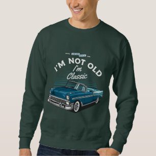 CLASSIC CAR CHEVY BEL AIR CONVERTIBLE 1956 SWEATSHIRT