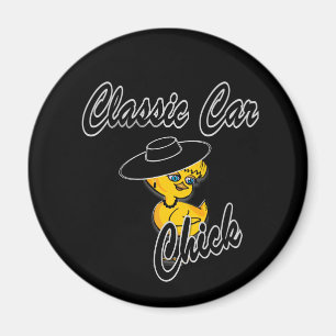 Classic Car Chick #4 Magnet