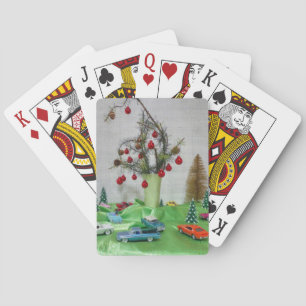Classic Car Christmas Playing Cards